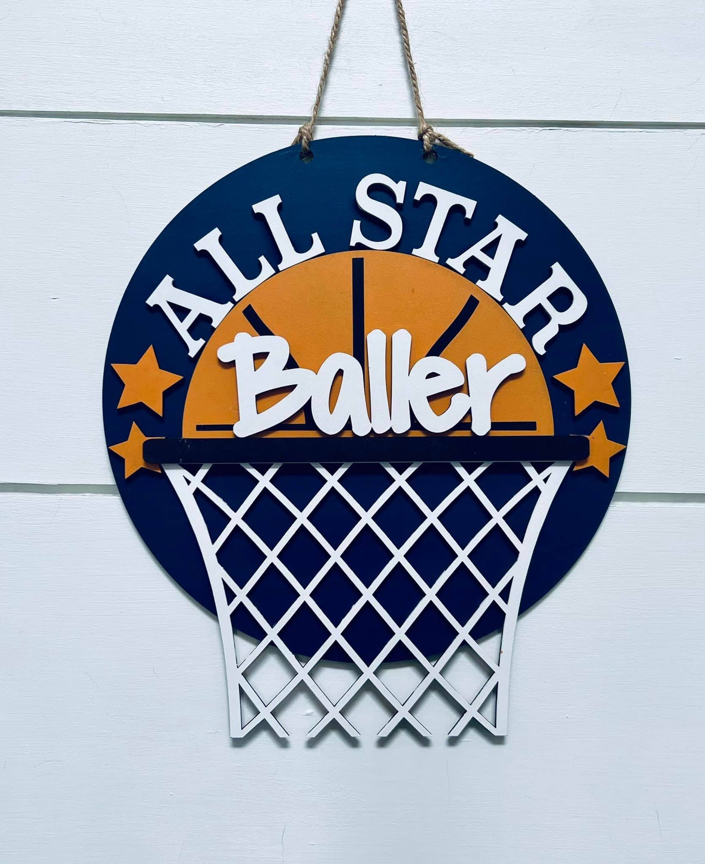 PAINTED Basketball Mini Hanger