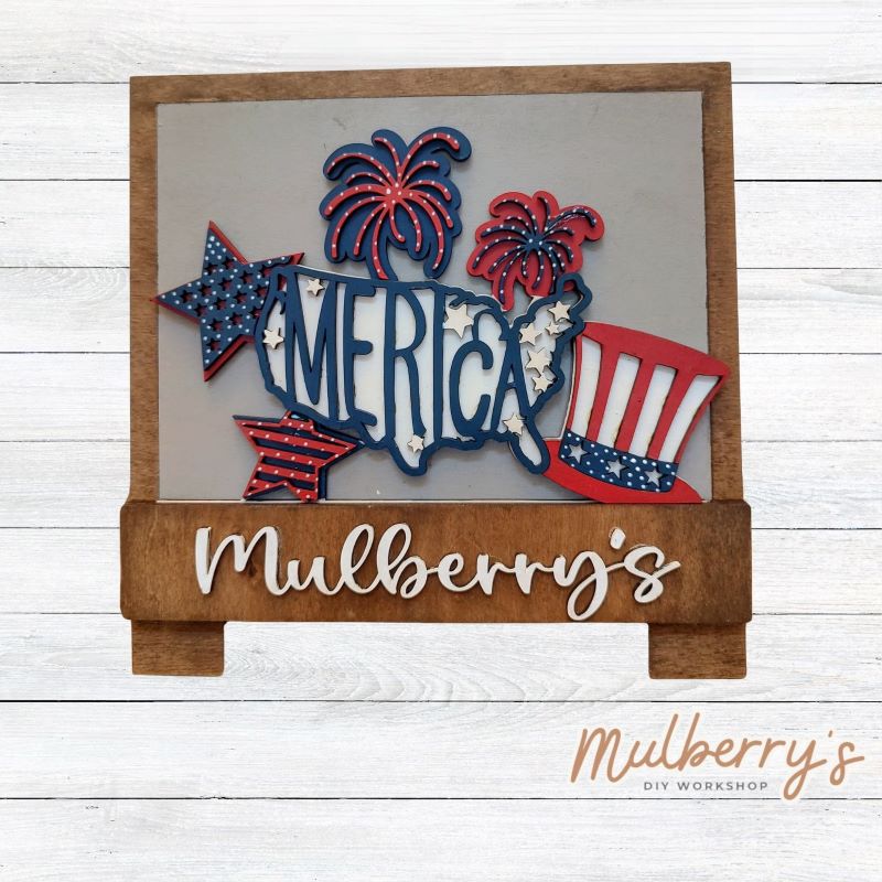 America Insert for Interchangeable Desk Easel