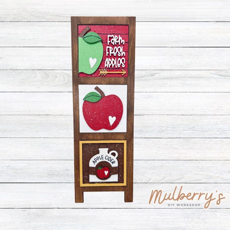 Our triple leaning tower is a perfect way to display the different seasonal and holiday decorative tiles! Choose your favorite three from each season and/or holiday. The triple leaning tower is approximately 16.5" tall and is free standing with a hinge mechanism.
The listing is for the triple leaning tower, only. Decorative tiles must be purchased separately.