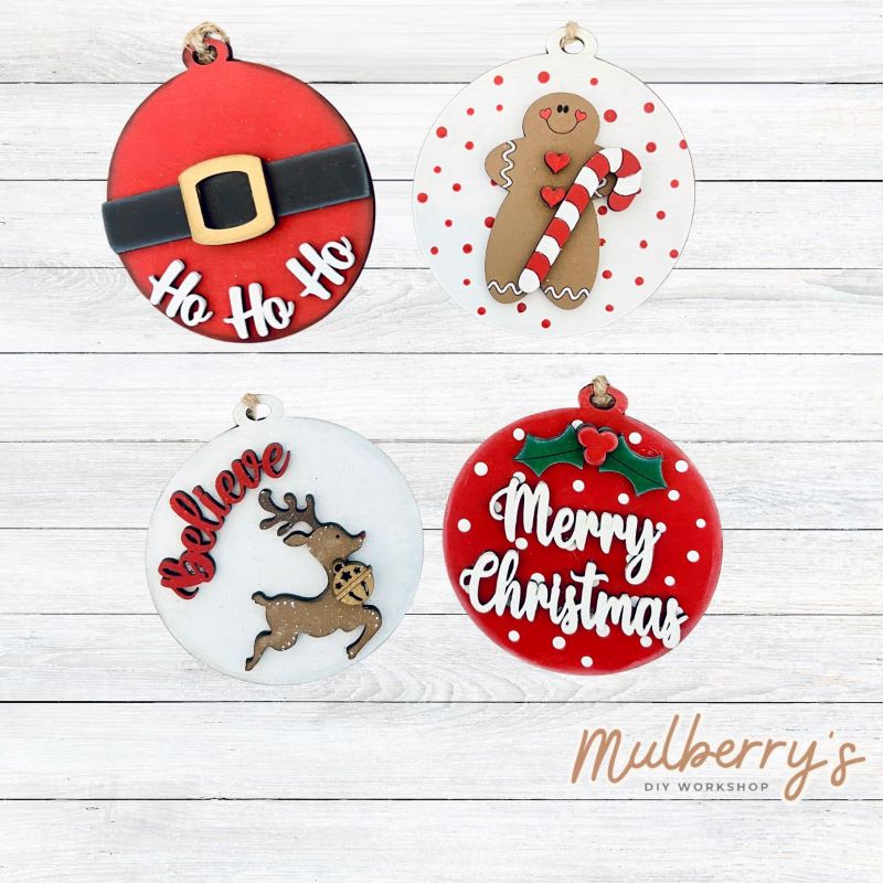 Our Christmas ornaments are so cute! Approximately 3.5" in diameter.