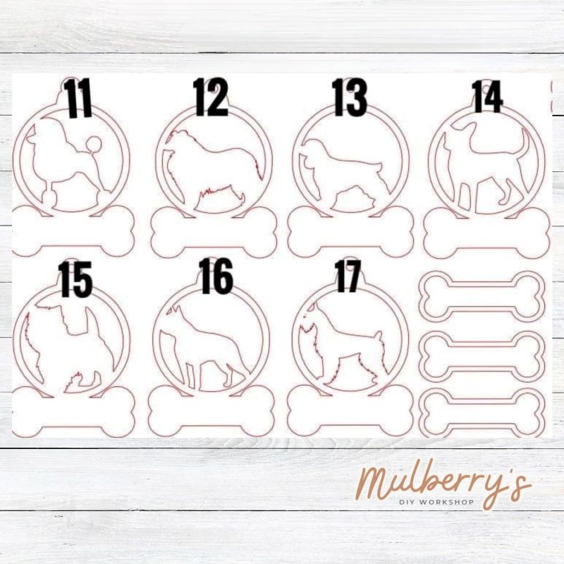 Personalized Dog Breed Ornaments