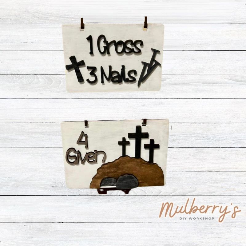 Decorate your home with our Easter Religious inserts! Our inserts may be displayed solo or with our interchangeable ladder, which is sold separately.