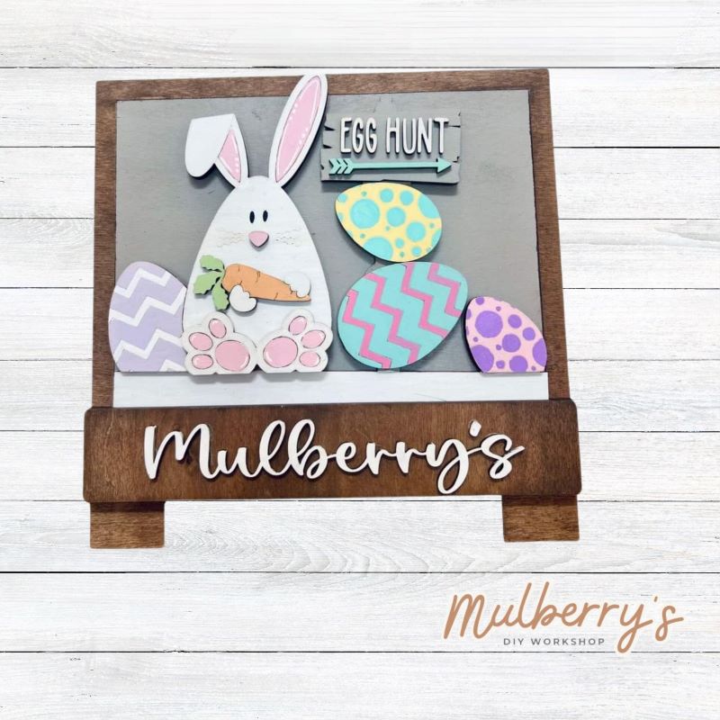 Egg Hunt Insert for Interchangeable Desk Easel