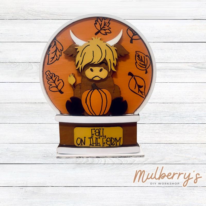 Our interchangeable mini snowglobe is the perfect addition to your seasonal decor! Simply switch out the interchangeable pieces for every holiday/season! Approximately 7" tall by 5.5" wide.