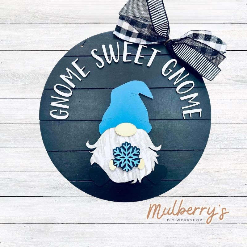 Snowflake Insert for Gnome Sweet Gnome Door Hanger