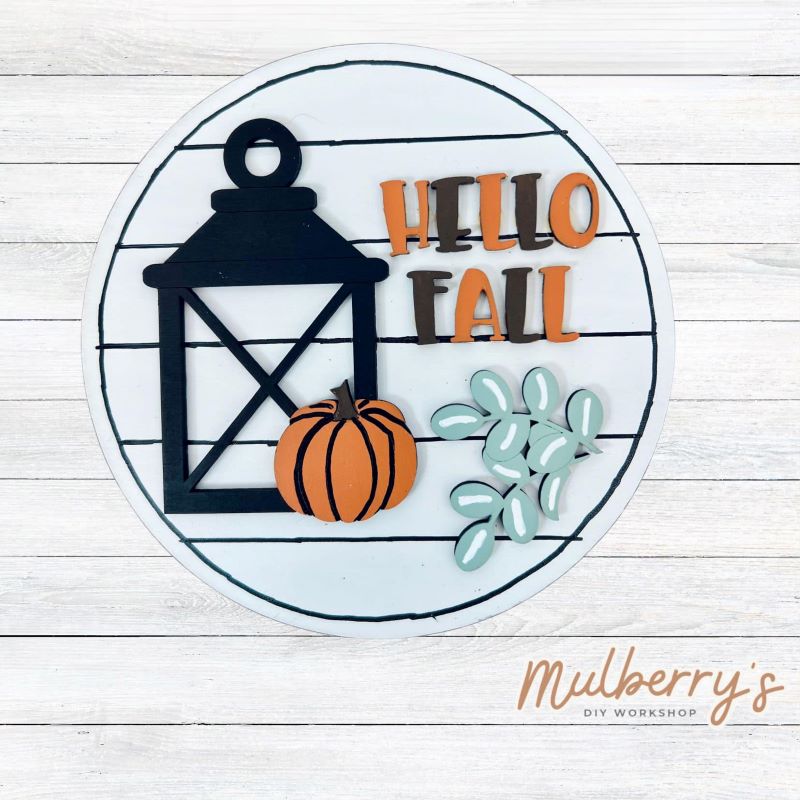 Decorate your home with our Hello Fall Lantern insert. Our inserts may be displayed solo or with our Interchangeable Tabletop, which is sold separately.