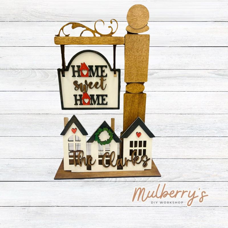 Our interchangeable mini post is so versatile! It's roughly 15" tall by 10" wide. Fill it with different inserts throughout the year. This is a set for the interchangeable mini post and home inserts.