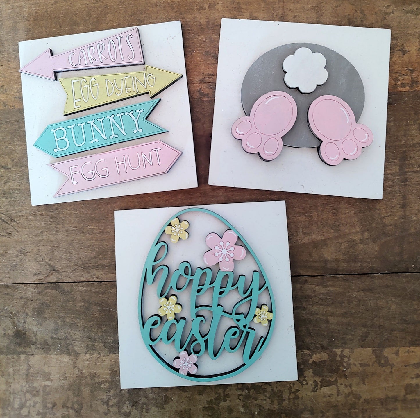 PAINTED Retired Easter Bunny Leaning Tower Inserts