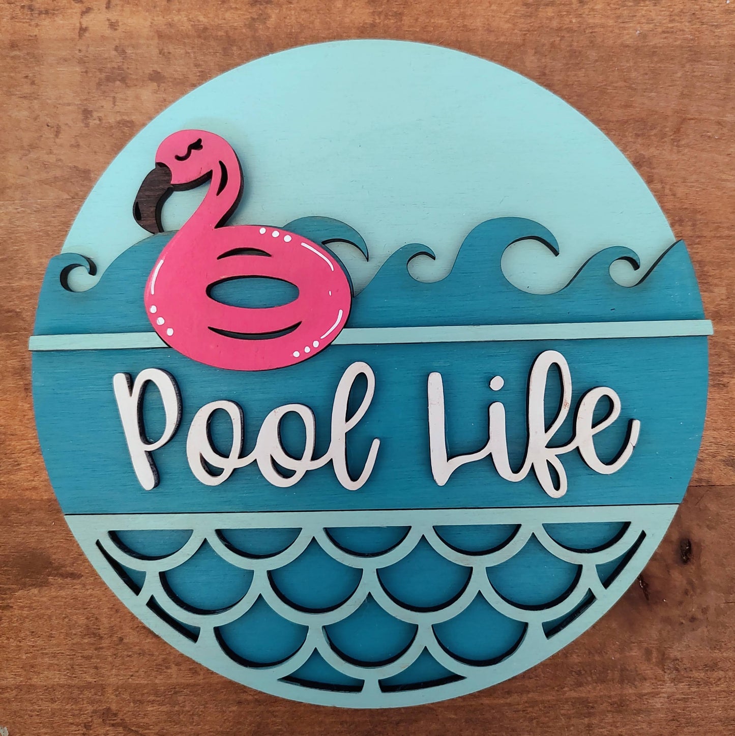 PAINTED Pool Life Large Plate Insert
