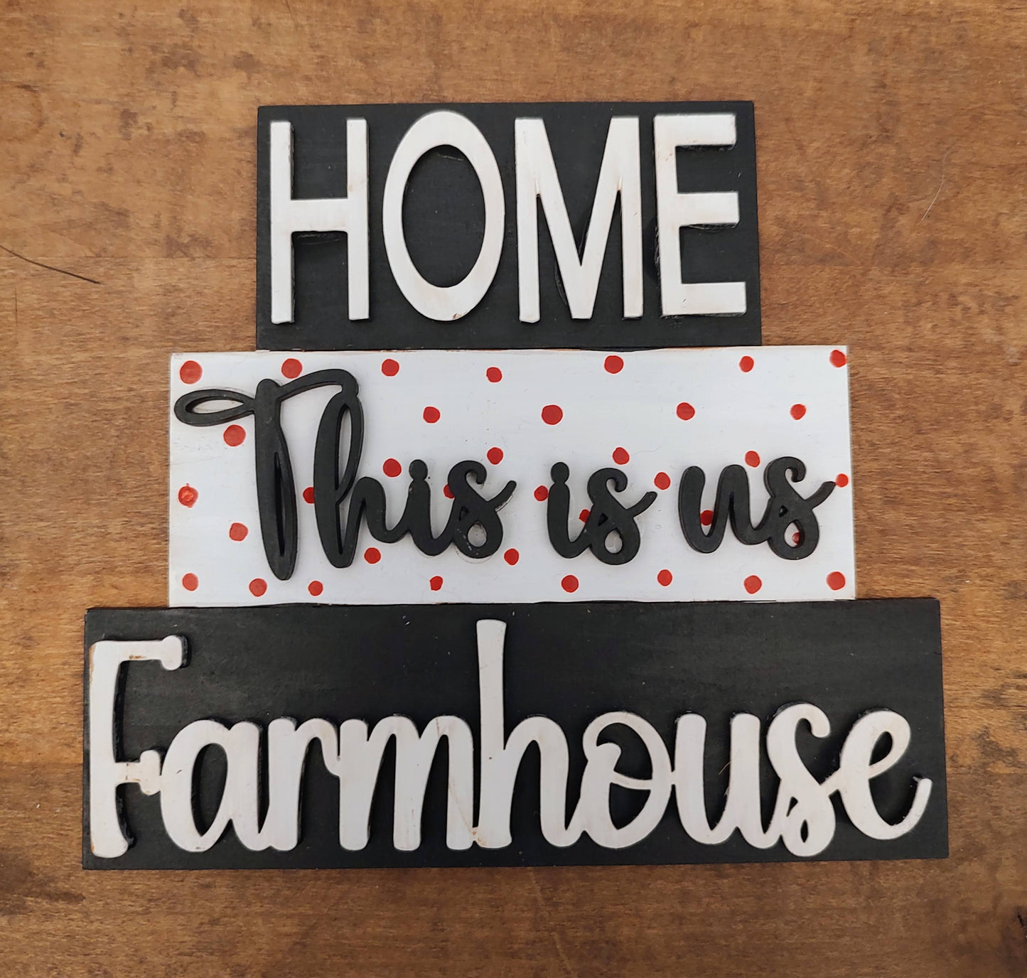 PAINTED Farmhouse Wood Stacker