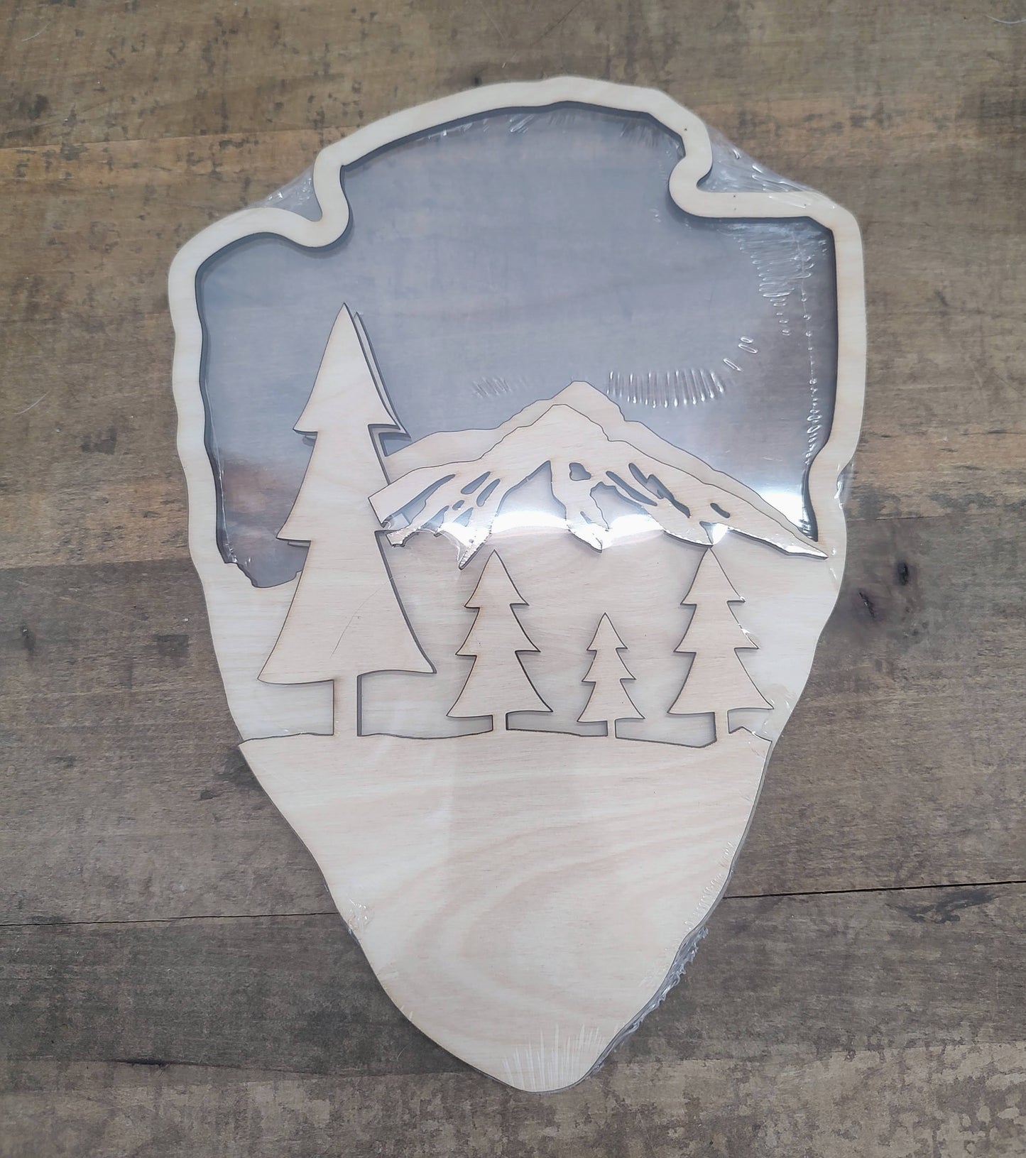 Unpainted National Park Arrowhead Sign