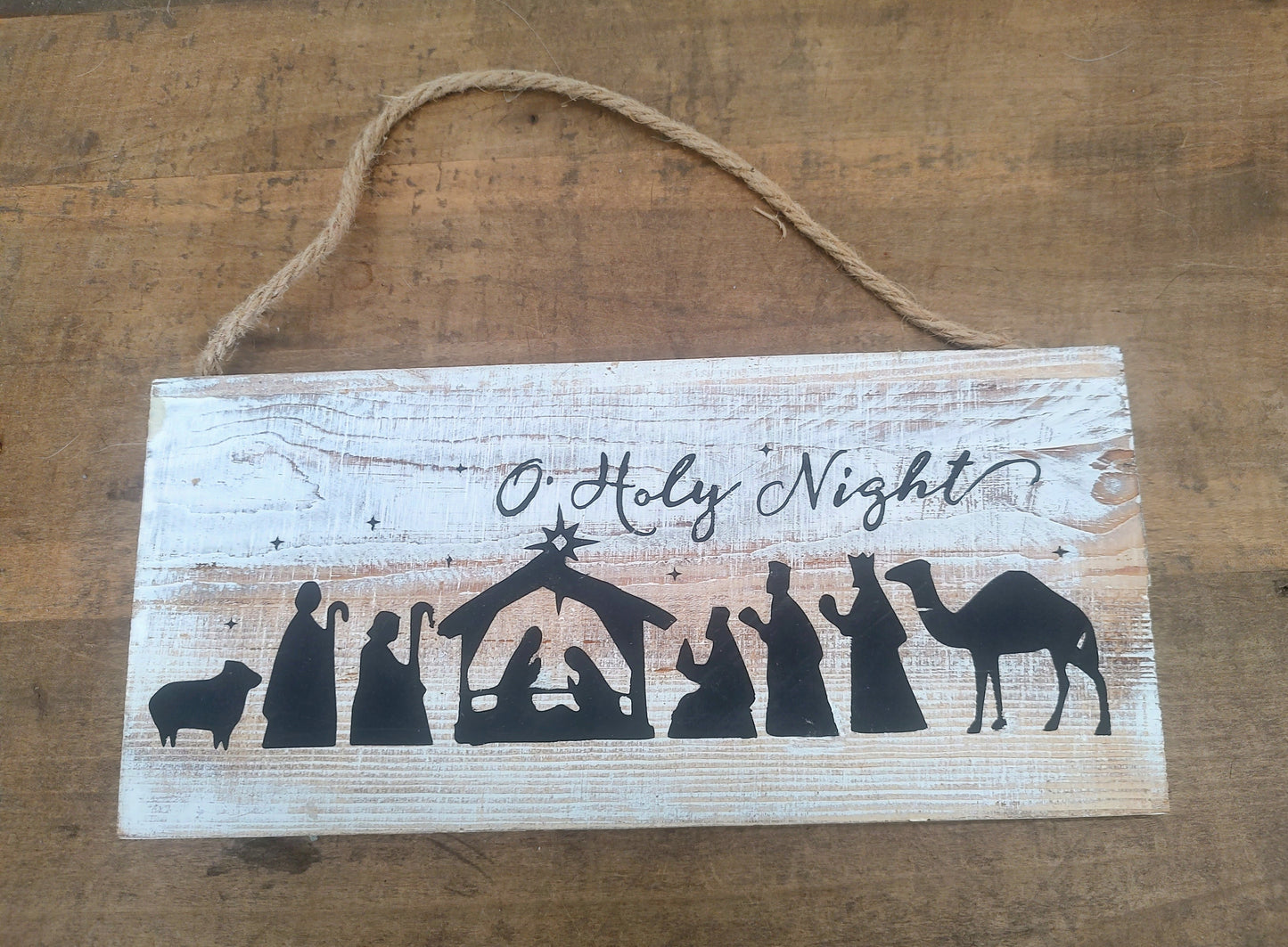 FINISHED O' Holy Night Vinyl Sign