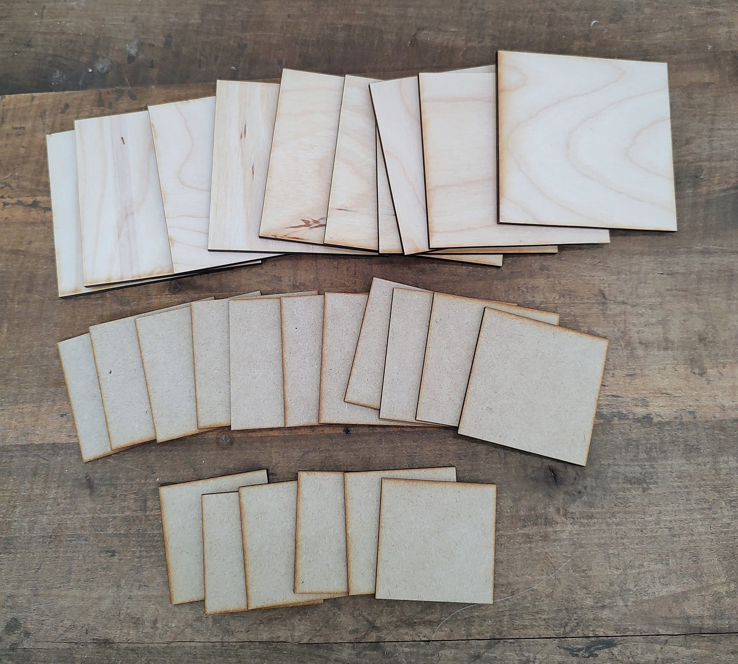 Unpainted Blank Squares