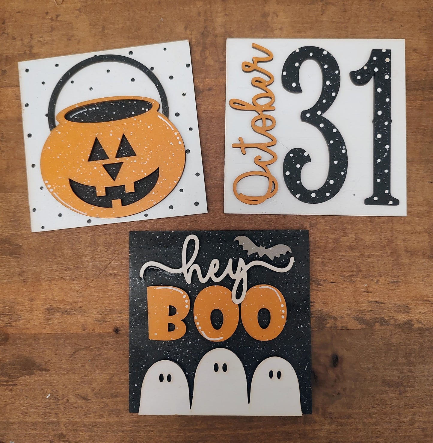 PAINTED October 4x4 Decorative Tiles