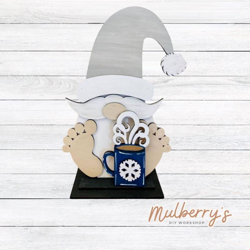 Winter Mug Insert for Interchangeable Stand-Up Gnome