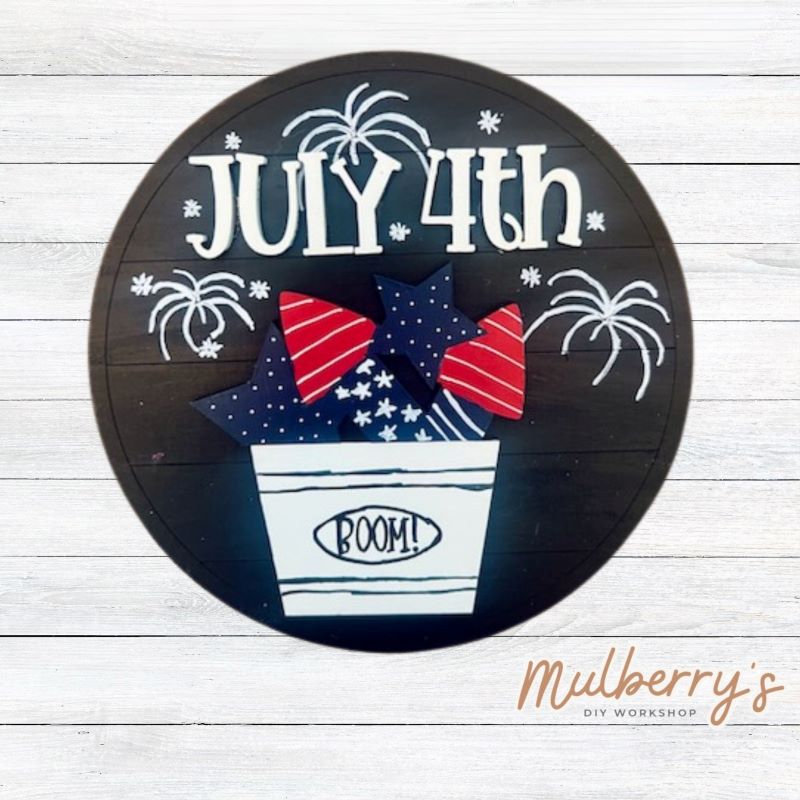 Decorate your home with our July 4th insert. Our inserts may be displayed solo or with our Interchangeable Tabletop, which is sold separately.