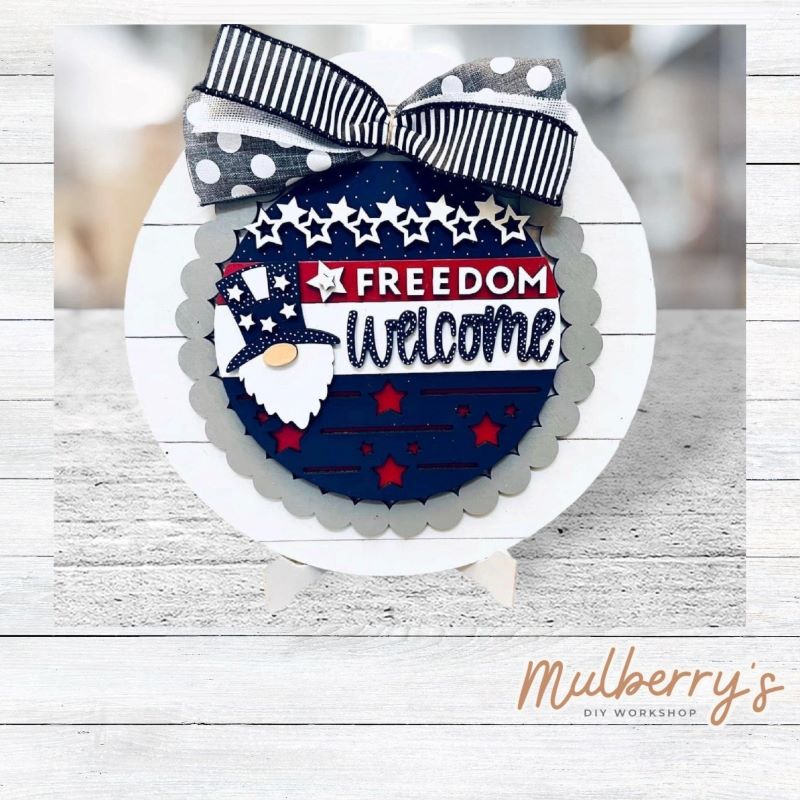 Freedom Welcome Gnome Large Insert