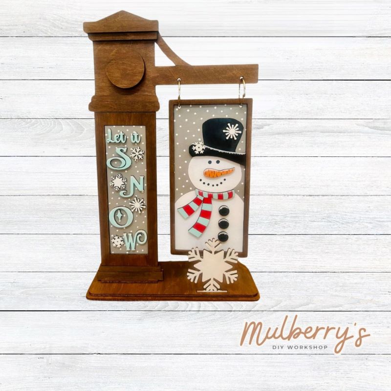 Interchangeable Mega Post Snowman Inserts