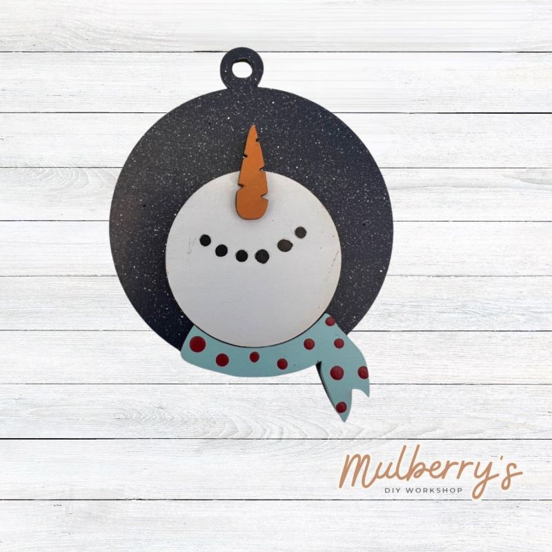 Our seasonal ornaments are great to display on your seasonal treees, tiered trays, or as gift tags! Approximately 3.5" in diameter.