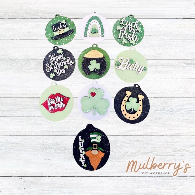 Our st. patty ornaments are so cute! Approximately 3.5" in diameter.