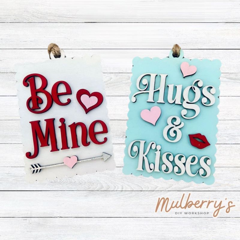 Our valentine gift card tags are compatible to use with a gift card with a pocket on the outside. Approximately 4.5" tall.