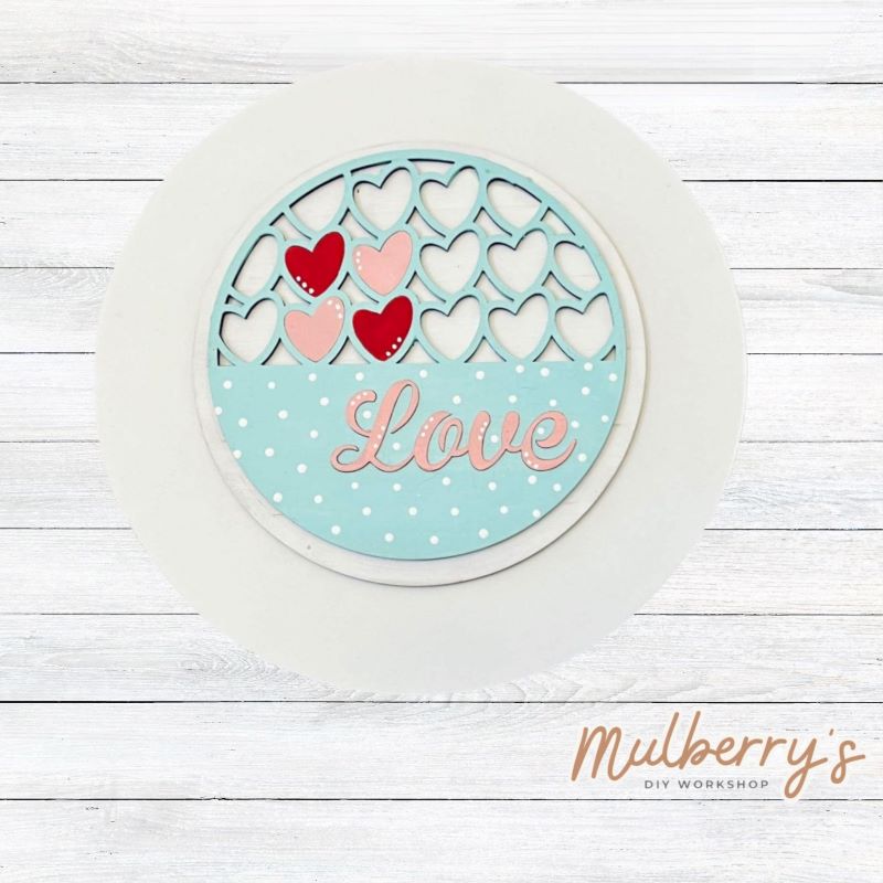 Interchangeable Tabletop with Valentine Insert