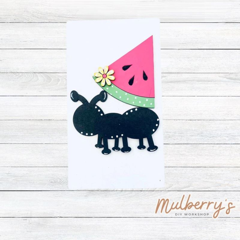 Our watermelon insert coordinates with out interchangeable HOME Shelf Sitter, but can also be displayed on other interchangeable bases such as tiered trays.