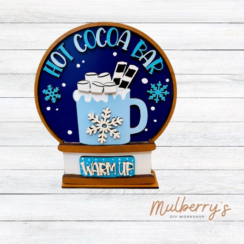 Interchangeable Mini Snowglobe: Hot Cocoa Inserts
