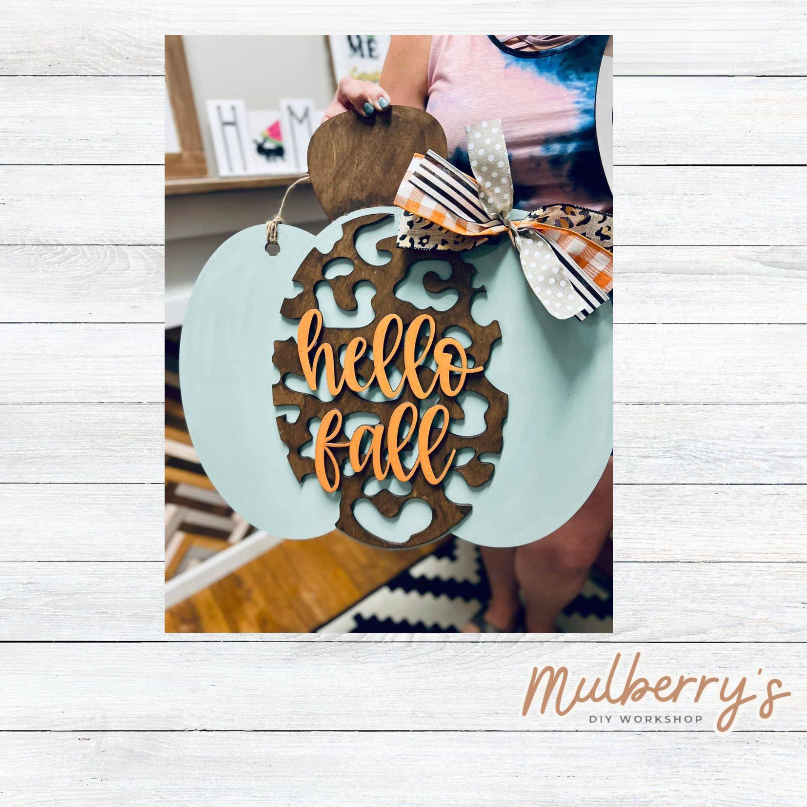 🍁 Fall Flash Sale 🍂

Snatch up our "Pumpkin-Shaped Cheetah Print 22" Door Hanger" before it's gone!

Limited quantity available as we only have ONE "Pumpkin-Shaped Cheetah Print 22" Door Hanger" remaining.

Includes your choice of either beads or a bow.

This project can be painted at one of our upcoming available Open Design Workshops or as a take-home kit with local pick-up at the workshop.