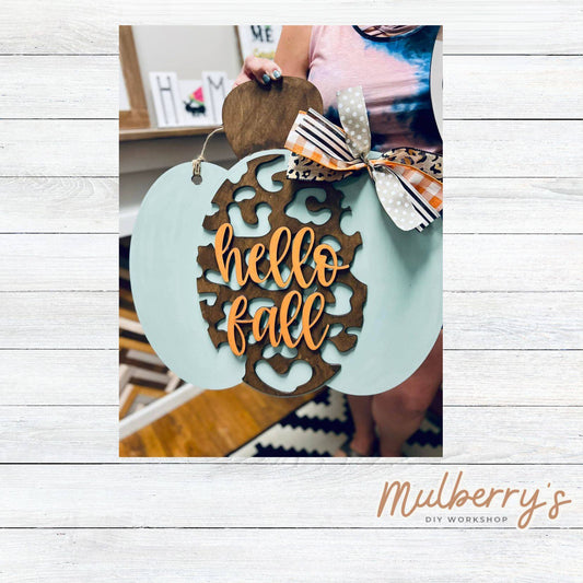 🍁 Fall Flash Sale 🍂

Snatch up our "Pumpkin-Shaped Cheetah Print 22" Door Hanger" before it's gone!

Limited quantity available as we only have ONE "Pumpkin-Shaped Cheetah Print 22" Door Hanger" remaining.

Includes your choice of either beads or a bow.

This project can be painted at one of our upcoming available Open Design Workshops or as a take-home kit with local pick-up at the workshop.