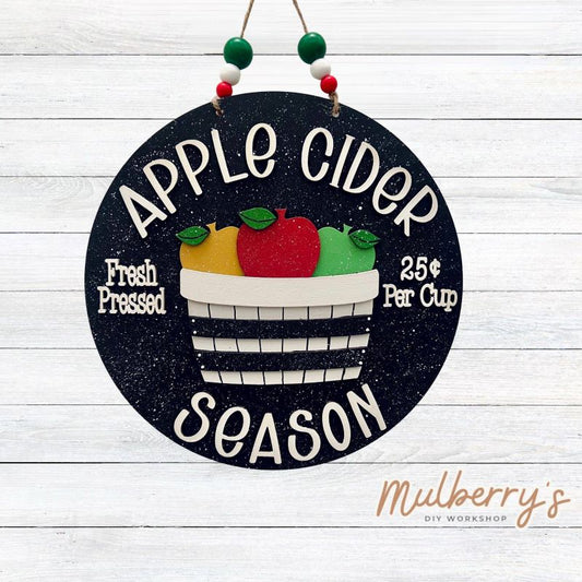 Happy apple cider season! While enjoying those tasty apples, paint our new mini 10.5" door hanger!