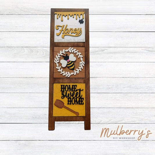 Our triple leaning tower is a perfect way to display the different seasonal and holiday decorative tiles! Choose your favorite three from each season and/or holiday. The triple leaning tower is approximately 16.5" tall and is free standing with a hinge mechanism. The listing is for the triple leaning tower, only. Decorative tiles must be purchased separately.