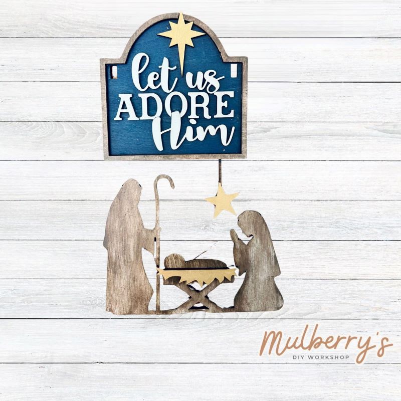 Nativity Posts Interchangeable Mini Post Christmas Nativity Inserts – Mulberry's DIY ...