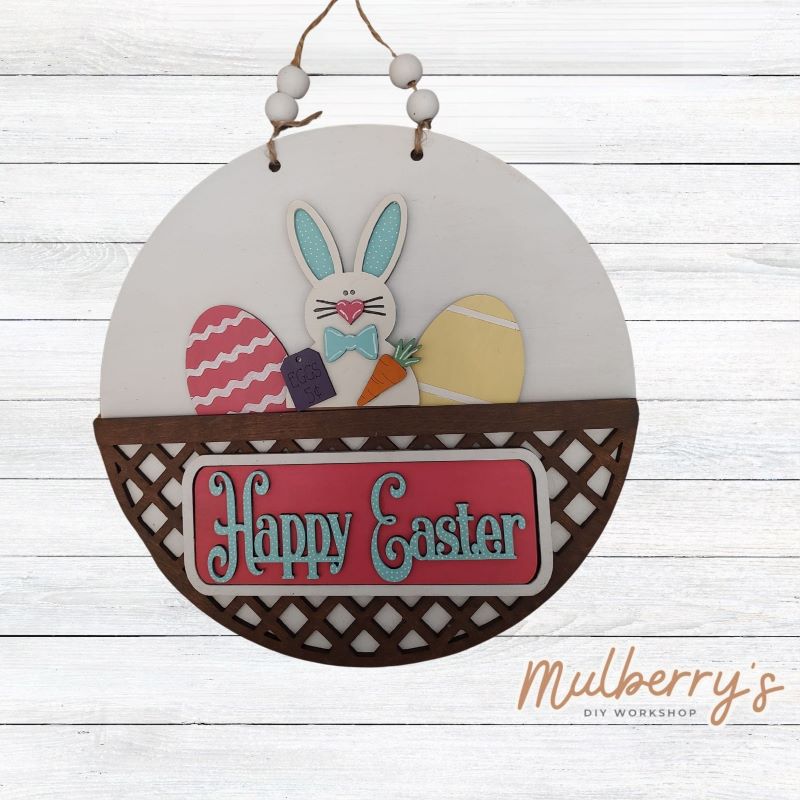 Easter Inserts for Interchangeable Lattice Round Door Hanger