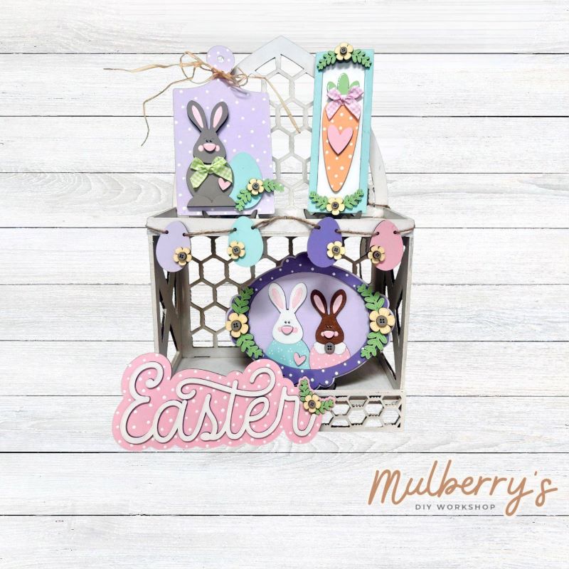 Our five-piece Easter tray is giving cozy spring vibes! It can be purchased as a set or as individual pieces.