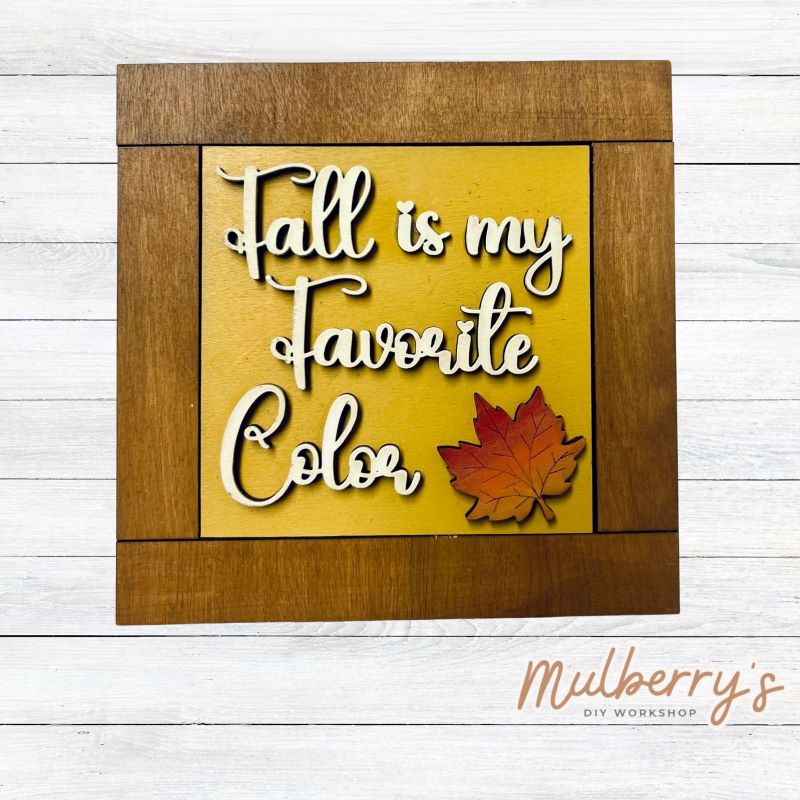 Fall 4x4 Decorative Tiles – Mulberry's DIY Workshop