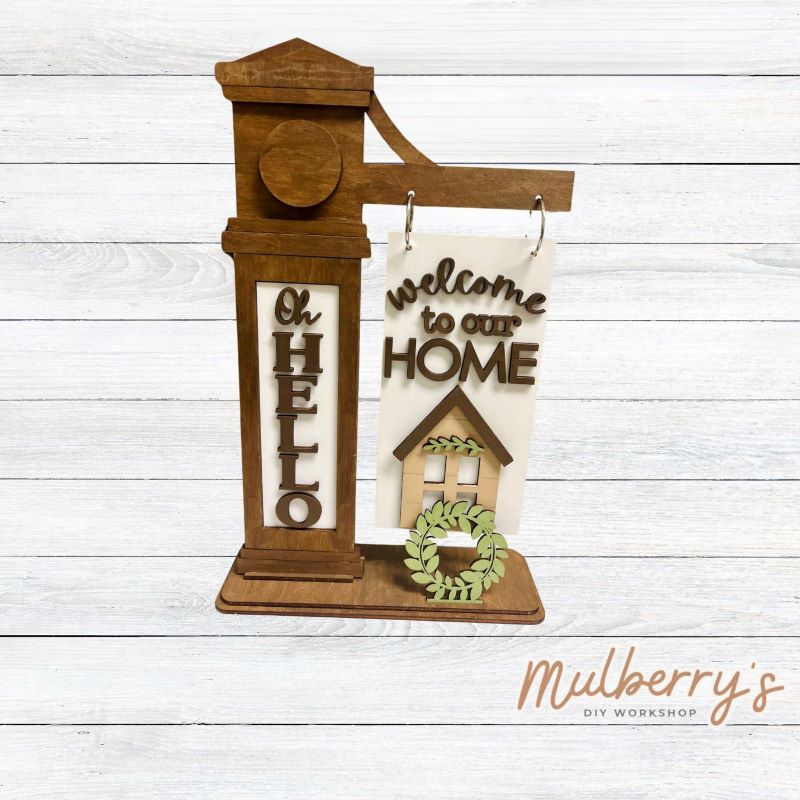 Interchangeable Mega Post Home Inserts – Mulberry's DIY Workshop