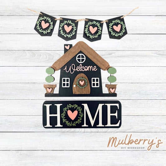 Our welcome home inserts go perfectly with our interchangeable pallet stand, which is sold separately.