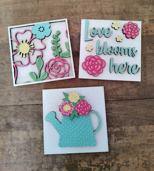 PAINTED Retired Spring Leaning Tower Inserts