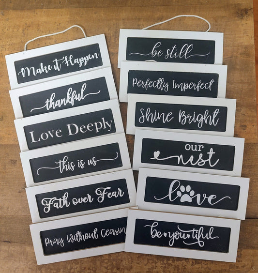 FINISHED Mini Home Signs
