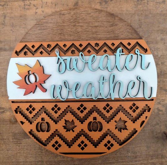PAINTED Sweater Weather Large Plate Insert