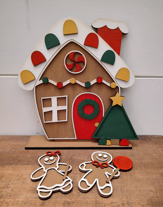 PAINTED Gingerbread House