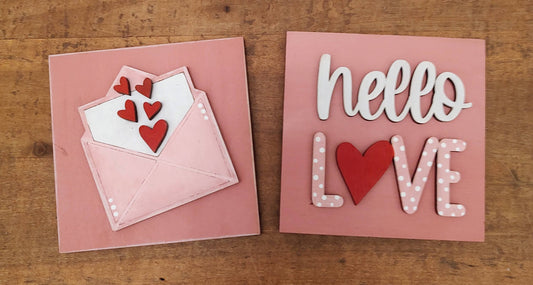 PAINTED Retired Valentine Leaning Tower Inserts
