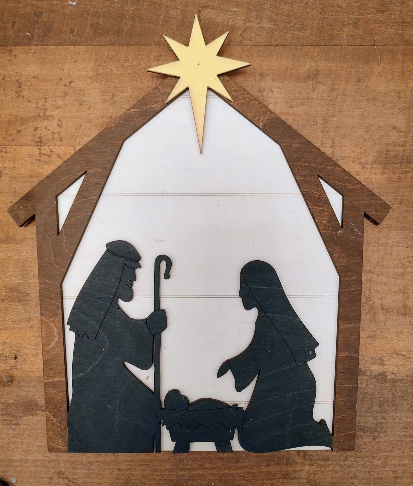 PAINTED Christmas Nativity