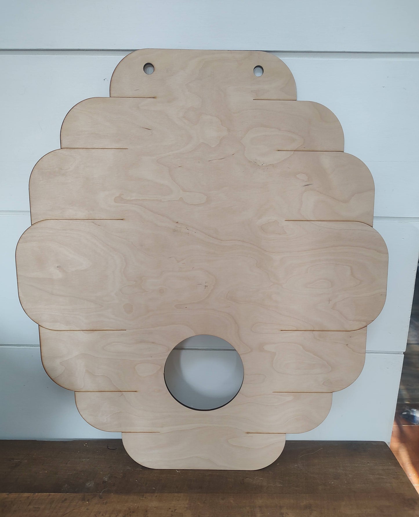 Unpainted Beehive Door Hanger