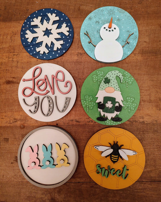 PAINTED Mini Plate Inserts