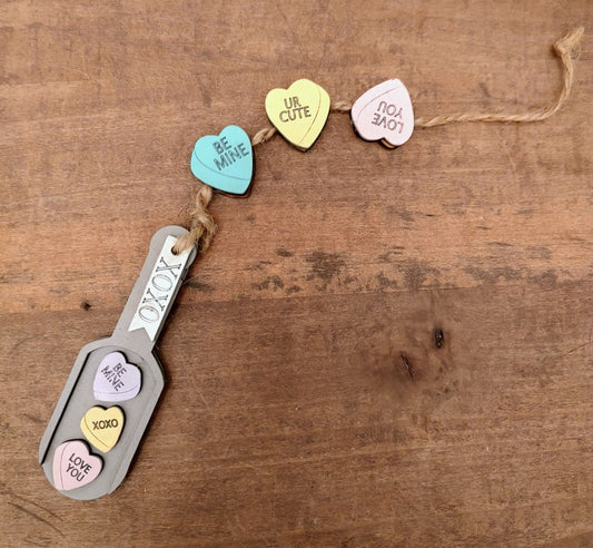 PAINTED Valentine Scoop