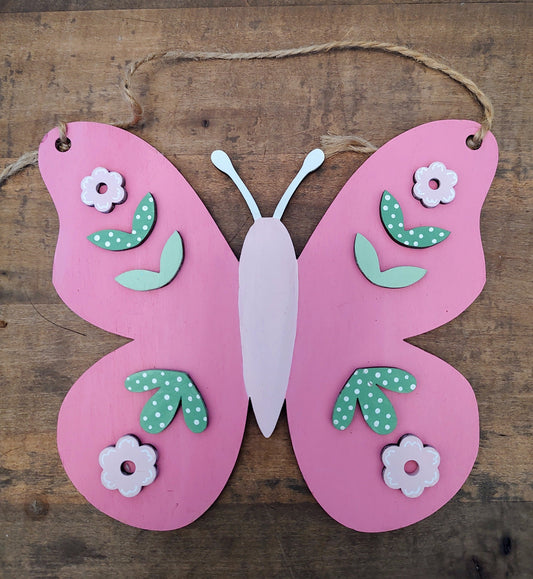 PAINTED Butterfly Mini Hanger