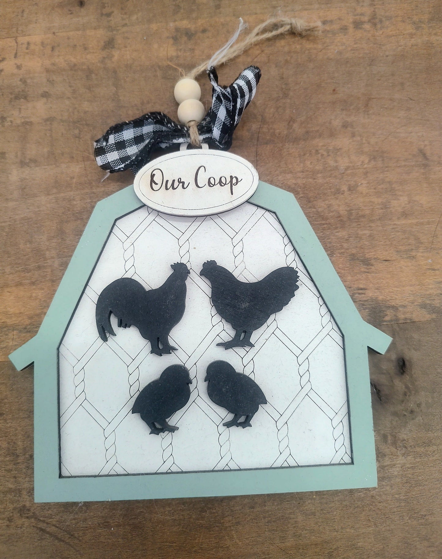 PAINTED Our Coop Ornament