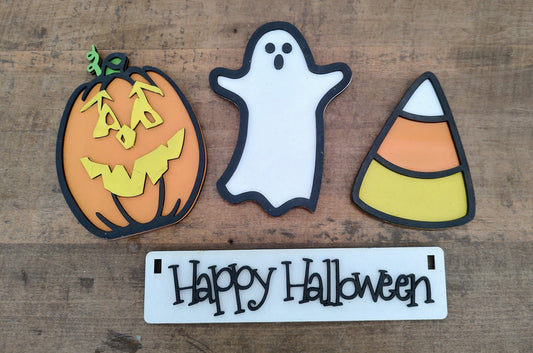 PAINTED Halloween Wagon/Crate Inserts